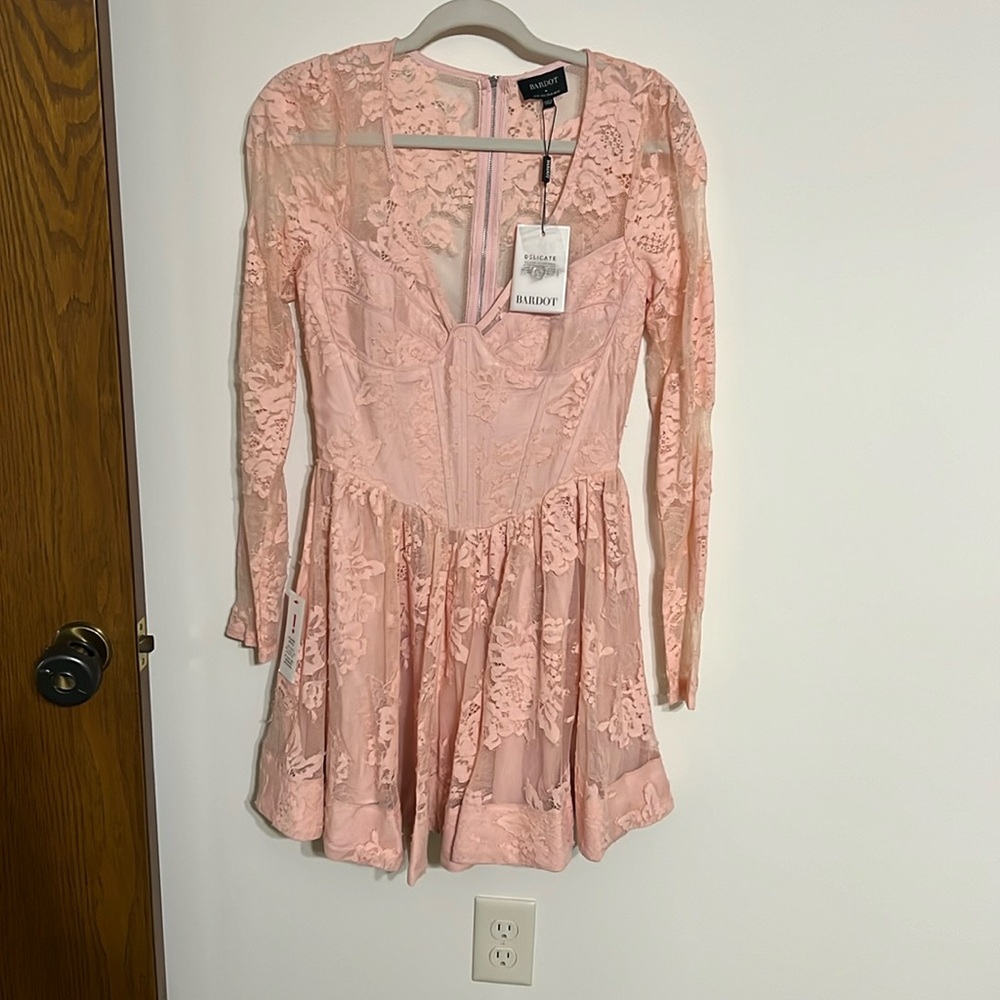 Bardot Ellie Lace Corset Dress NWT Medium
